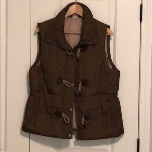 Olive green vest